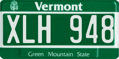 VT license plate XLH948