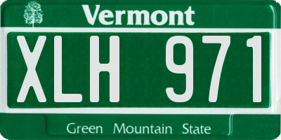 VT license plate XLH971