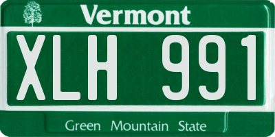 VT license plate XLH991