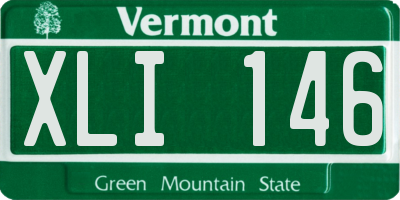VT license plate XLI146