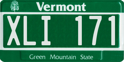 VT license plate XLI171
