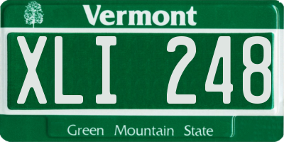 VT license plate XLI248