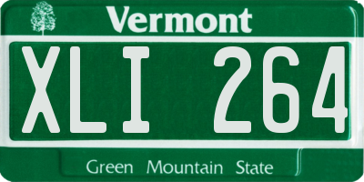 VT license plate XLI264
