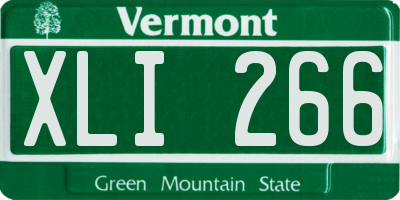VT license plate XLI266