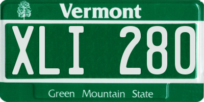 VT license plate XLI280
