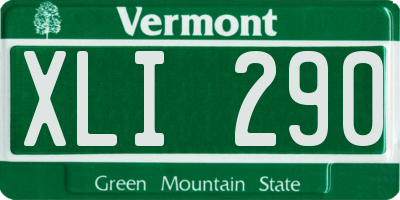 VT license plate XLI290