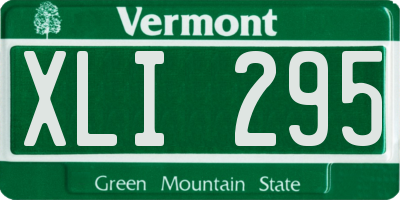 VT license plate XLI295