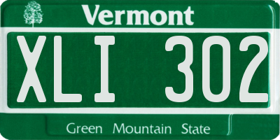 VT license plate XLI302