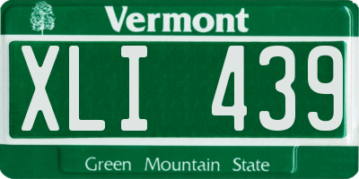 VT license plate XLI439