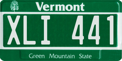 VT license plate XLI441