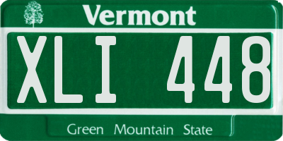 VT license plate XLI448