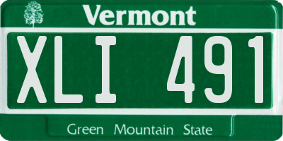 VT license plate XLI491