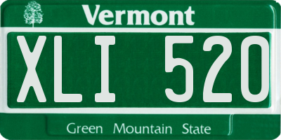 VT license plate XLI520