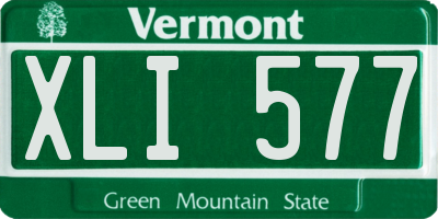 VT license plate XLI577