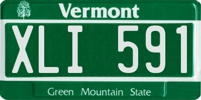 VT license plate XLI591