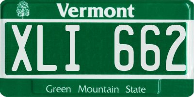 VT license plate XLI662