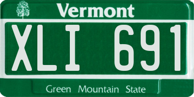 VT license plate XLI691