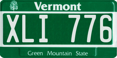 VT license plate XLI776