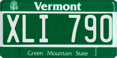 VT license plate XLI790