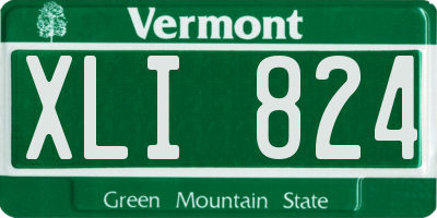 VT license plate XLI824