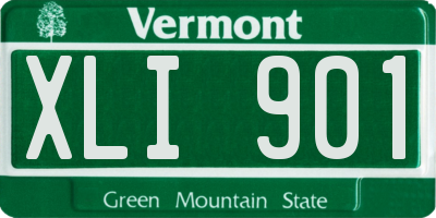 VT license plate XLI901