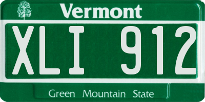 VT license plate XLI912