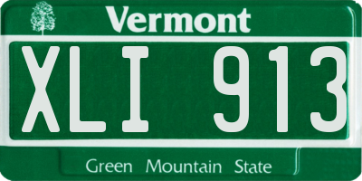 VT license plate XLI913