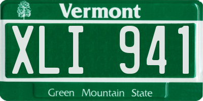 VT license plate XLI941