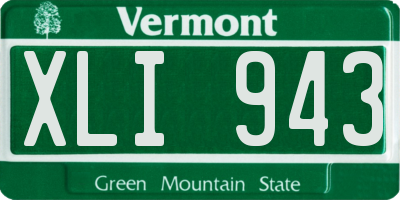VT license plate XLI943