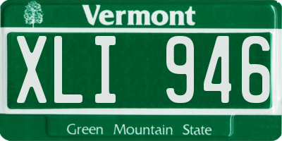 VT license plate XLI946