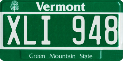 VT license plate XLI948