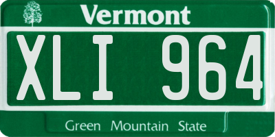 VT license plate XLI964