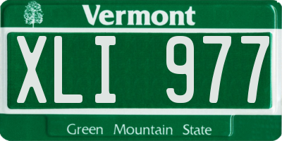 VT license plate XLI977