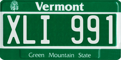 VT license plate XLI991