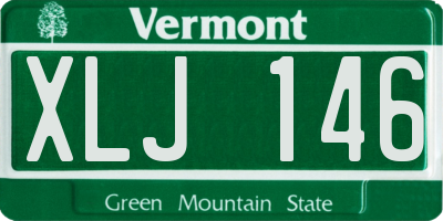 VT license plate XLJ146
