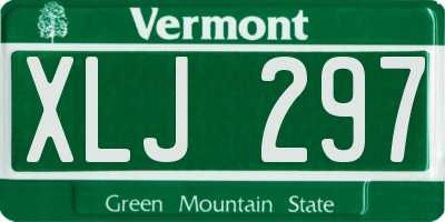 VT license plate XLJ297