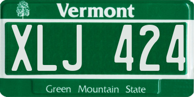 VT license plate XLJ424