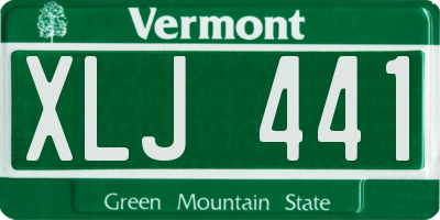 VT license plate XLJ441