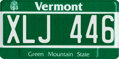 VT license plate XLJ446