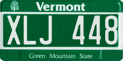 VT license plate XLJ448