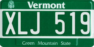 VT license plate XLJ519