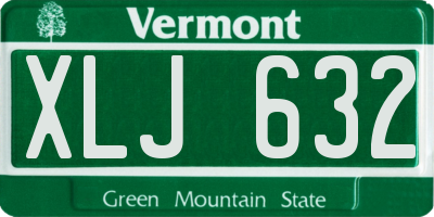 VT license plate XLJ632