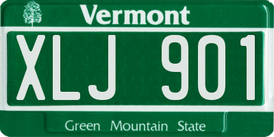 VT license plate XLJ901