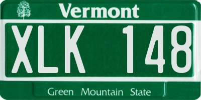 VT license plate XLK148