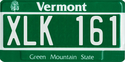 VT license plate XLK161