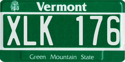 VT license plate XLK176