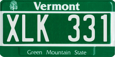 VT license plate XLK331