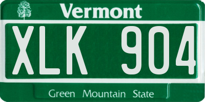 VT license plate XLK904