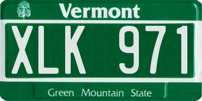VT license plate XLK971