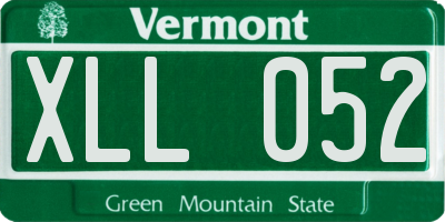 VT license plate XLL052